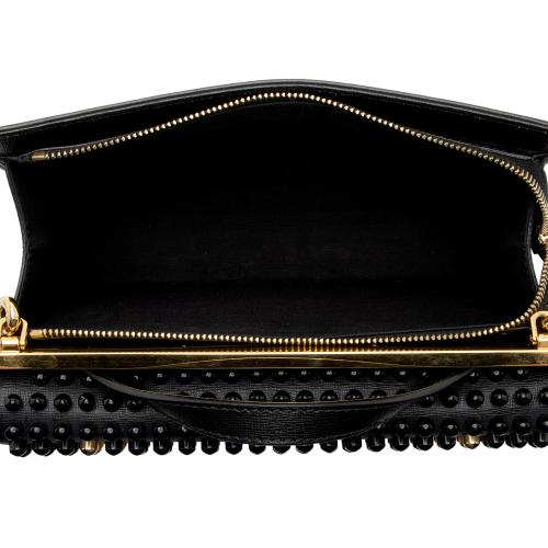 Fendi Studded Vitello Elite Demi Jour Monster Satchel