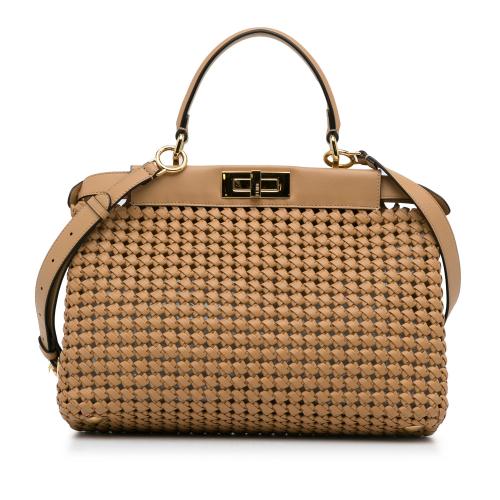 Fendi Woven Peekaboo Satchel