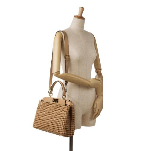 Fendi Woven Peekaboo Satchel