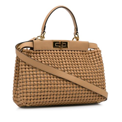 Fendi Woven Peekaboo Satchel