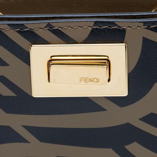 Fendi x Sara Coleman Leather FF Vertigo Peek A Phone Pouch