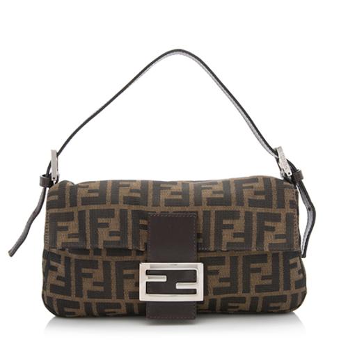 Fendi Zucca Baguette Shoulder Bag 