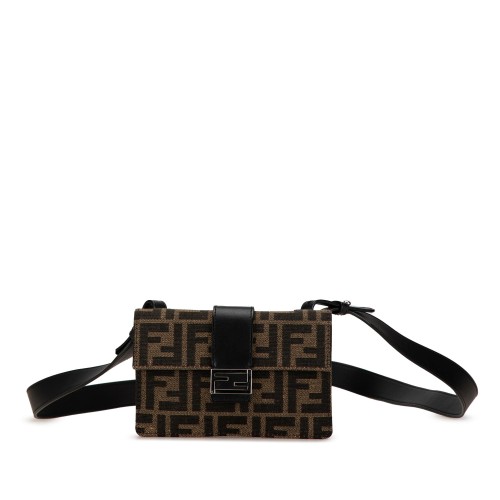 Fendi Zucca Canvas Convertible Belt Bag