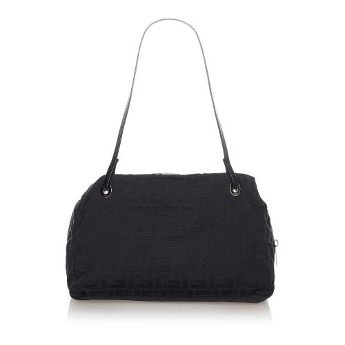 Fendi Zucca Canvas Shoulder Bag