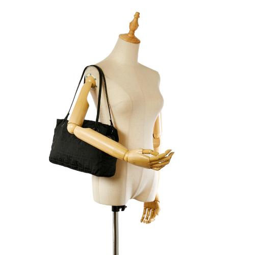 Fendi Zucca Canvas Shoulder Bag