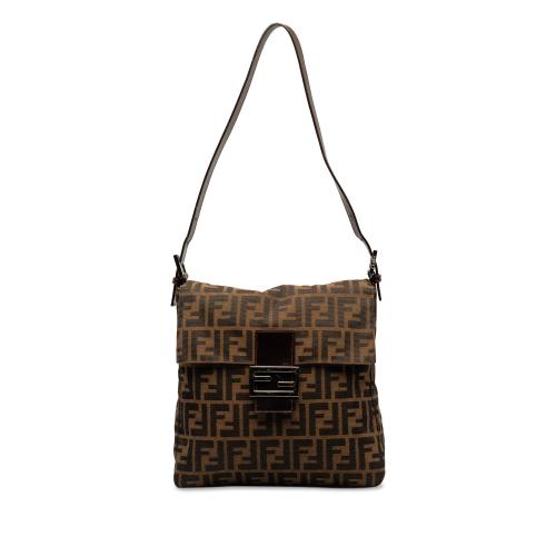 Fendi Zucca Canvas Shoulder Bag