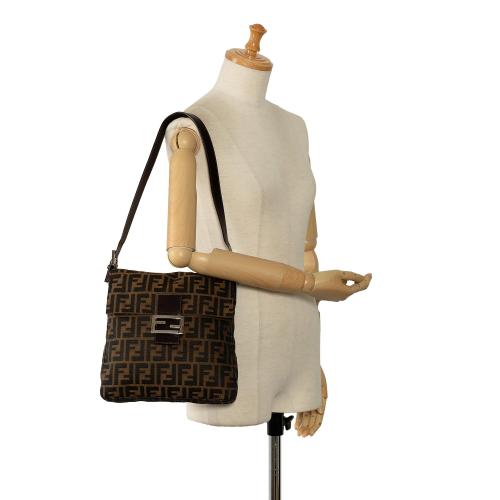 Fendi Zucca Canvas Shoulder Bag