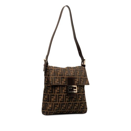 Fendi Zucca Canvas Shoulder Bag