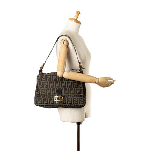 Fendi Zucca Canvas Shoulder Bag