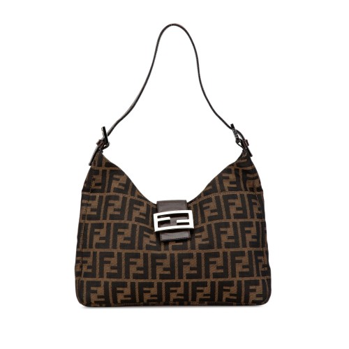 Fendi Zucca Canvas Shoulder Bag