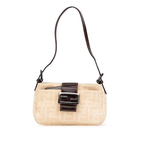 Fendi Zucca Canvas Shoulder Bag