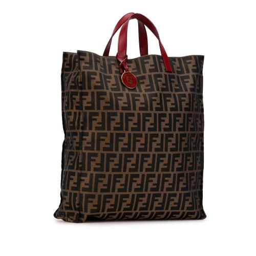 Fendi Zucca Canvas Vertical Shopping Tote