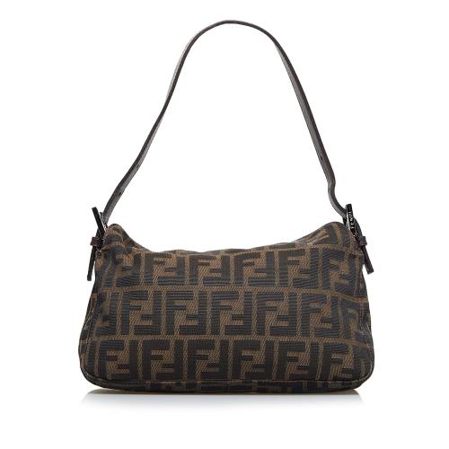 Fendi Zucca Double Flap Baguette