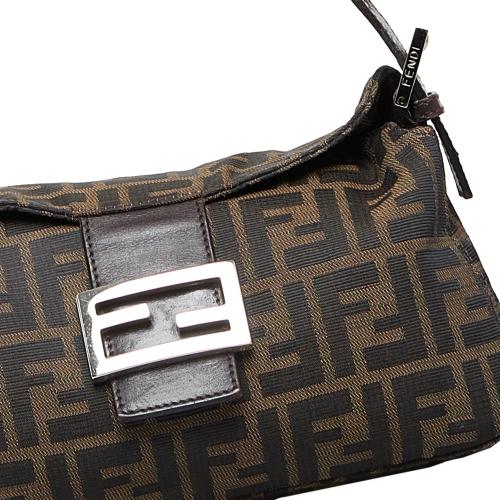 Fendi Zucca Double Flap Baguette