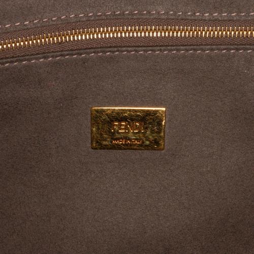 Fendi Zucca Embossed Leather Satchel