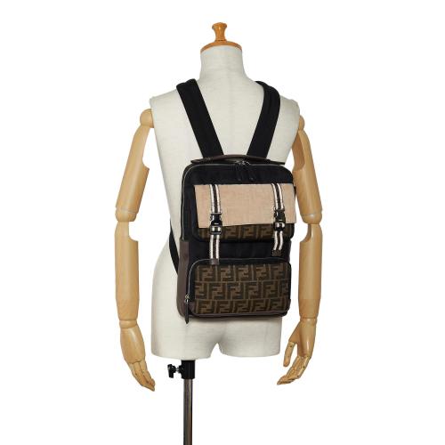 Fendi Zucca Multi Pocket Backpack