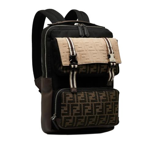 Fendi Zucca Multi Pocket Backpack