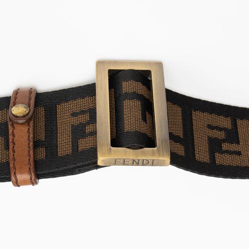 Fendi Zucca Canvas Zip Messenger