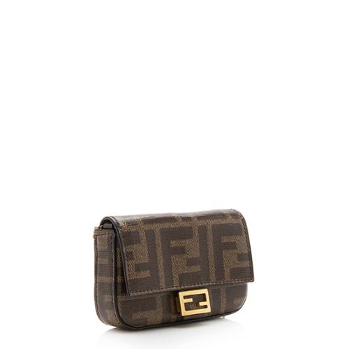 Fendi Zucca Spalmati Nanouette Charm Crossbody