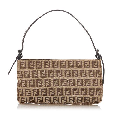 Fendi Zucchino Canvas Baguette