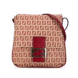 Fendi Zucchino Canvas Flap Crossbody