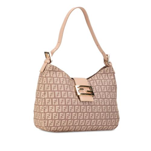 Fendi Zucchino Canvas Shoulder Bag