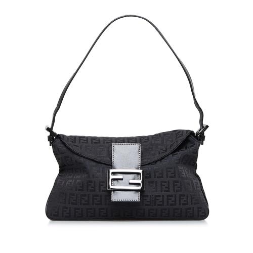 Fendi Zucchino Double Flap Baguette