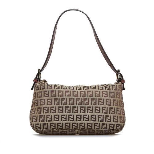 Fendi Zucchino Double Flap Baguette