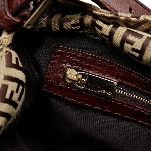 Fendi Zucchino Double Flap Baguette