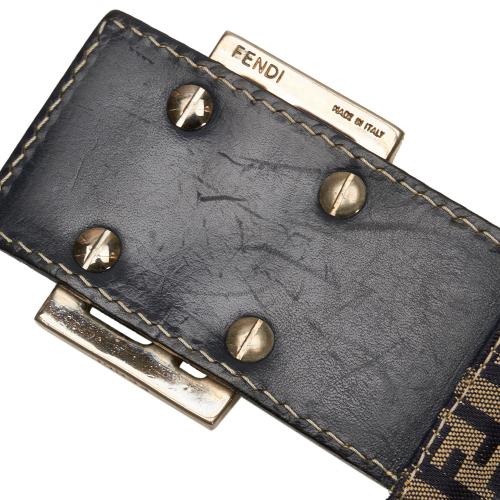 Fendi Zucchino Flap Shoulder Bag