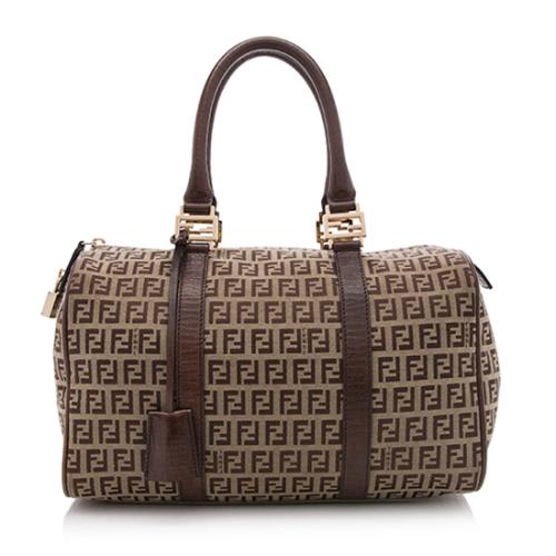 Fendi Zucchino Forever Boston Satchel