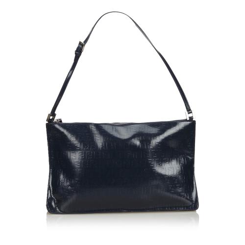 Fendi Zucchino Leather Shoulder Bag