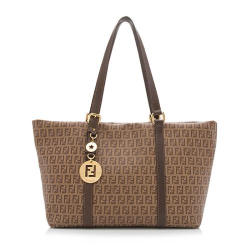 Fendi Zucchino Spalmati Shopping Tote