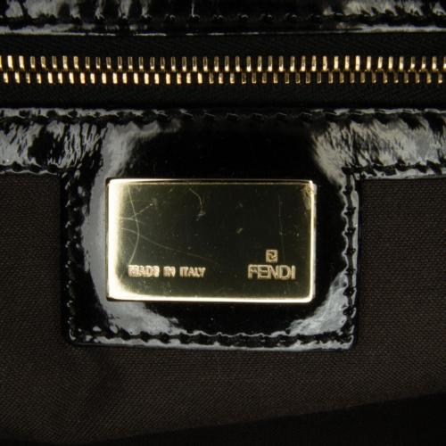 Fendi Zucchino Velvet Mamma Chain Shoulder Bag