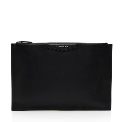 Givenchy Brogue Leather Antigona Zip Pouch