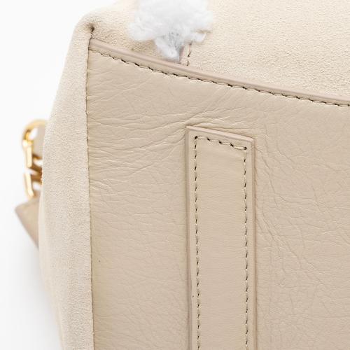 Givenchy Suede Shearling Antigona Small Satchel