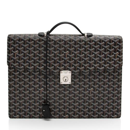 Goyard Goyardine Canvas Chypre Briefcase