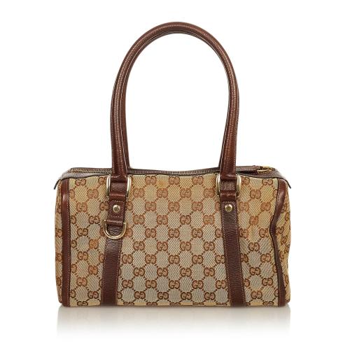 Gucci Abbey GG Canvas Boston Bag