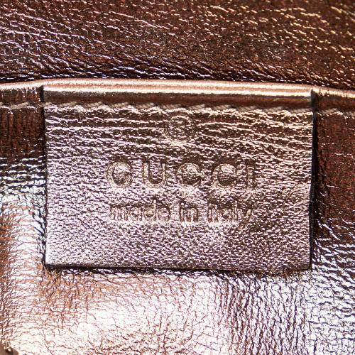 Gucci Bamboo Leather Clutch Bag