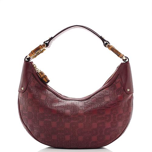 Gucci Bamboo Ring Hobo 