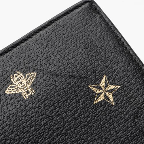 Gucci Calfskin Bee Star Wristlet