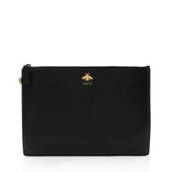 Gucci Calfskin Bee Wristlet