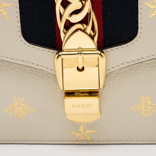 Gucci Calfskin Bee & Star Sylvie Small Shoulder Bag