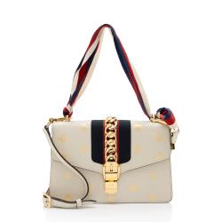 Gucci Calfskin Bee & Star Sylvie Small Shoulder Bag