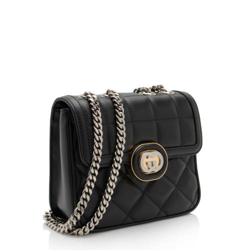 Gucci Calfskin Deco Mini Shoulder Bag