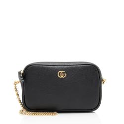 Gucci Calfskin GG Marmont Super Mini Shoulder Bag