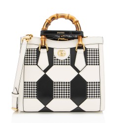 Gucci Calfskin Geometric Inlay Diana Small Tote