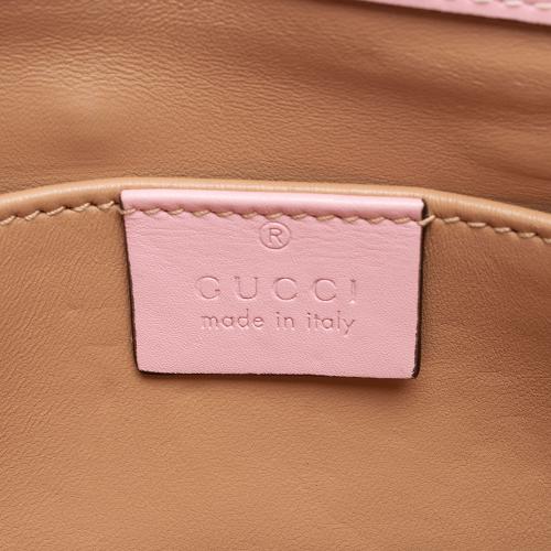 Gucci Calfskin Pearl Bee Broadway Mini Shoulder Bag