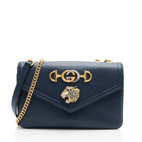 Gucci Calfskin Rajah Zumi Medium Shoulder Bag