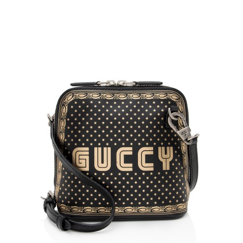 Gucci Calfskin Star Print Guccy Mini Shoulder Bag